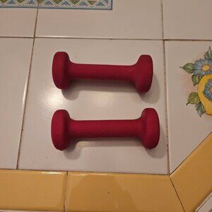 Neoprene coated dumbbells - 1 pound each